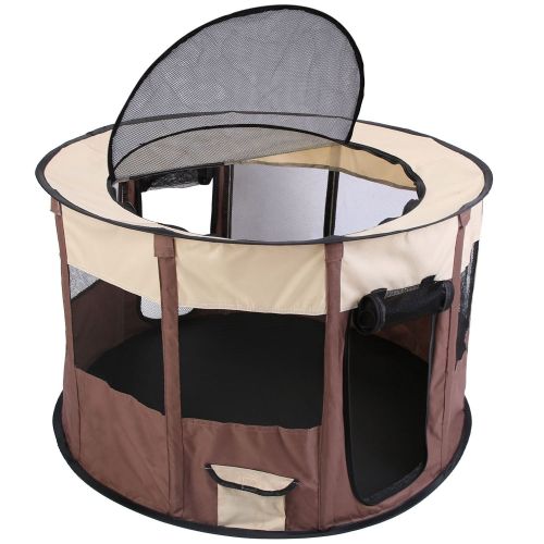 Foldable Playpen for Dog with Carry Bag Portable Travel Waterproof Indoor Outdoor Pet Cage Tent Detachable Upper Cover For Dog Cat Rabbit Foldable Playpen for Dog with Carry Bag Portable Travel Waterproof Indoor Outdoor Pet Cage Tent Detachable Upper Cover For Dog Cat Rabbit